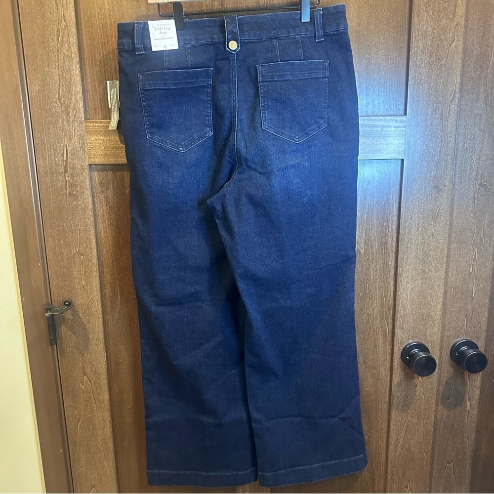 Talbots Dark Blue Flare Jeans - Picture 5 of 7
